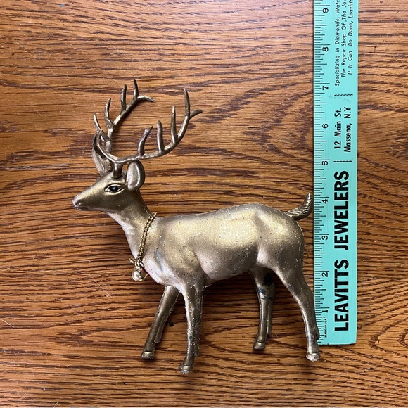 Vintage plastic deer gold - Picture 11 of 12